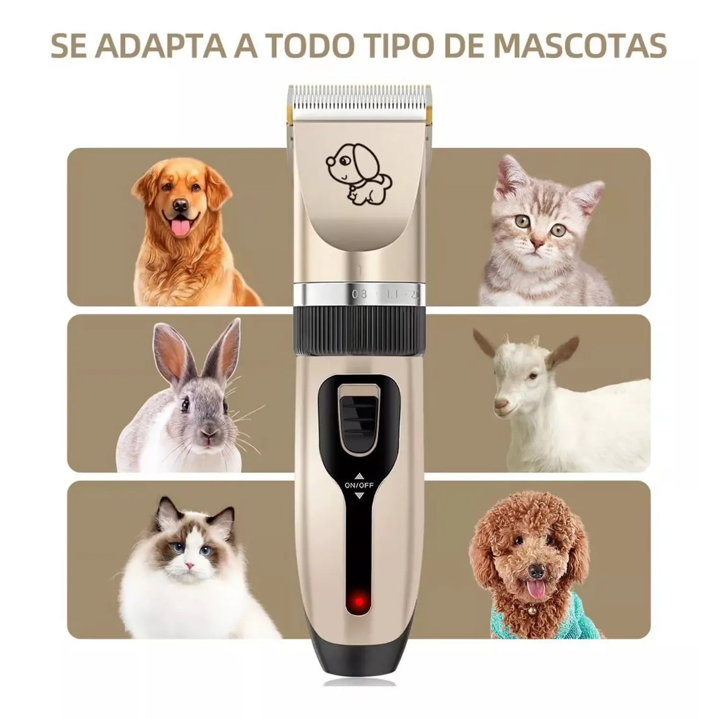 KIT MÁQUINA PROFESIONAL PARA MASCOTAS